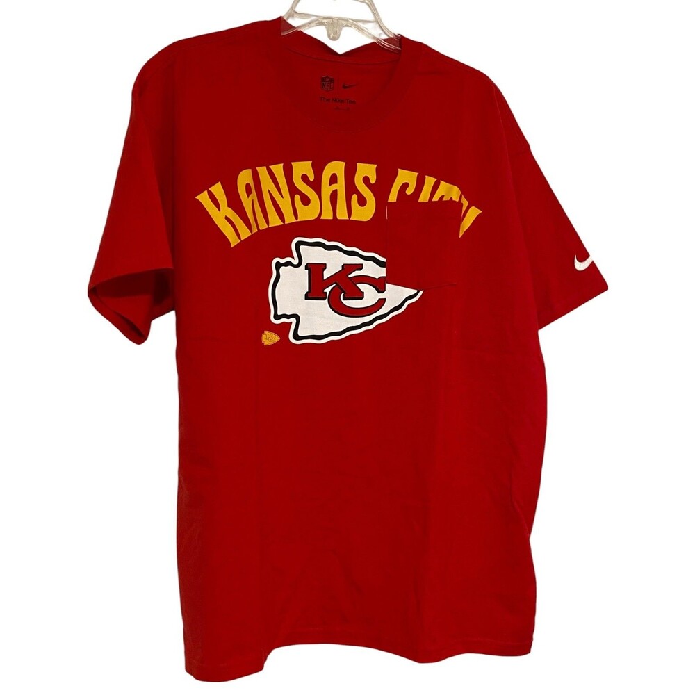 Nike Kansas City Chiefs NFL Mens Pocket Tee Red Size Large NWT